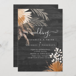 テラコッタパンパスグラス結婚トロピカル