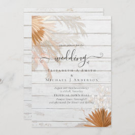 テラコッタパンパスグラス結婚トロピカル