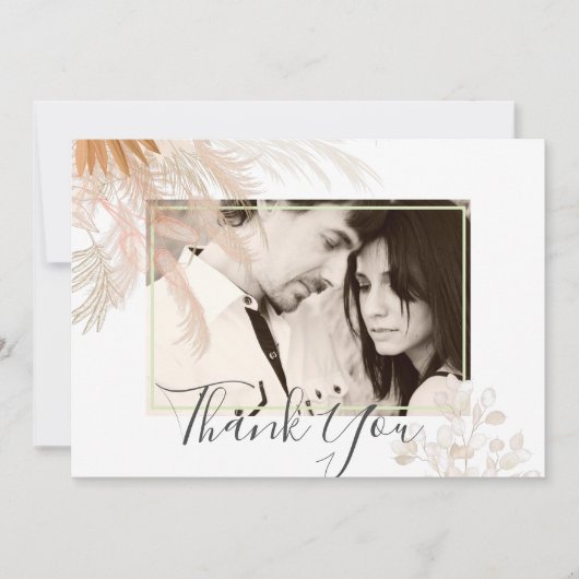 テラコッタパンパスグラス結婚トロピカル (正面)