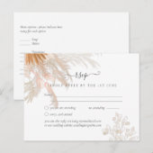 テラコッタパンパスグラス結婚トロピカル ポストカード (正面/裏面)