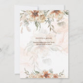 テラコッタパンパスグラス結婚写真救の日付S セーブザデート (裏面)