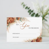 テラコッタパンパス銅言うYesドレスカードへ エンクロージャーカード (スタンド正面)