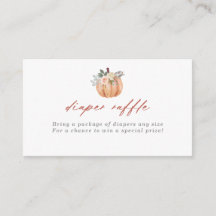 テラコッタパンプキンとバラおむつラッフル