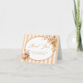 テラコッタパンプキンブライダルシャワーサンキューカード サンキューカード (正面)