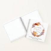 テラコッタパンプキンベビーシャワーゲストブック ノートブック (内部)