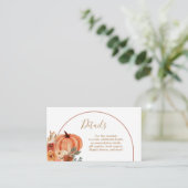 テラコッタパンプキンボホアーチフローラ詳細 エンクロージャーカード (スタンド正面)