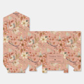 テラコッタパーソナライズされたワイルドフラワーベビーシャワー フェイバーボックス (見開き)