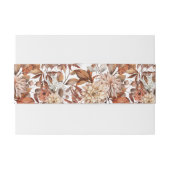 テラコッタパーソナライズされた秋秋の結婚式 招待状ベリーバンド (裏面例)