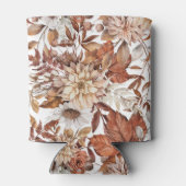 テラコッタパーソナライズされた秋秋の結婚式 缶クーラー (裏面)