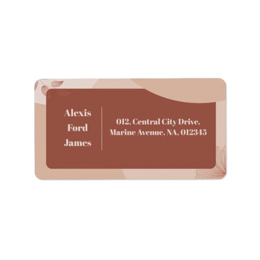 テラコッタヒュースシック抽象芸術住所 シール (正面)