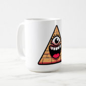 テラコッタピラミッドアイ コーヒーマグカップ (正面左)