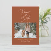 テラコッタピンク平和オンアースの台本モダン写真 シーズンカード (スタンド正面)