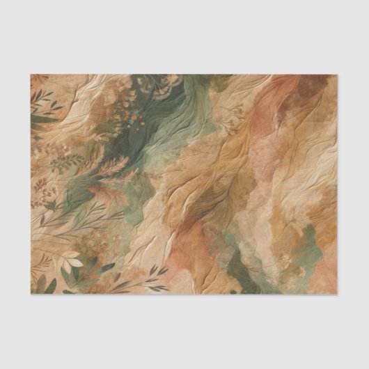 テラコッタピーチプレス花房宝 薄葉紙 (正面)