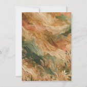 テラコッタピーチプレス花房穂感謝 招待状 (裏面)