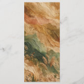 テラコッタピーチ押し花ボホ結婚さんのメニュー メニュー (裏面)