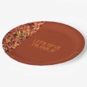 テラコッタファミリーギャザリング感謝してい与えの饗宴 ペーパープレート (アングル)