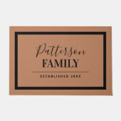 テラコッタファミリーモノグラムドルマット ドアマット (正面)