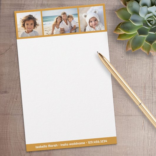 テラコッタフォトコラージュ – カスタム個人 便箋