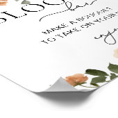 テラコッタフォールフローラルブルームまたはフラワーバー ポスター (角)