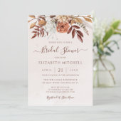 テラコッタフラワーズボホ秋自然ブライダルシャワー 招待状 (スタンド正面)