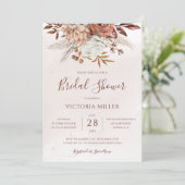 テラコッタフラワーズボホ秋自然ブライダルシャワー 招待状 (スタンド正面)