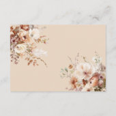 テラコッタフラワーズボホ結婚ズアコモデーション エンクロージャーカード (裏面)