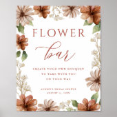 テラコッタフラワー縁どフラワーバー ポスター (正面)