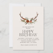 テラコッタフローラの植物性スタグロモダンスチック 招待状 (正面)