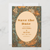 テラコッタフローラアールヌーボー結婚ズ セーブザデート (正面)