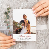 テラコッタフローラクリスマスパインボー結婚フズ サンキューカード