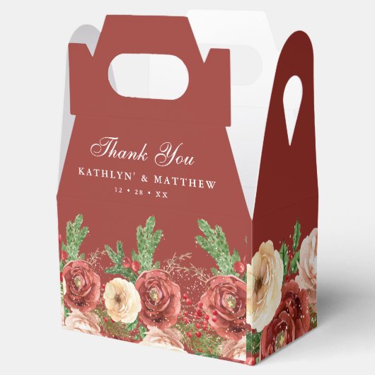 テラコッタフローラクリスマスパインボー結婚フズ フェイバーボックス (オープン)