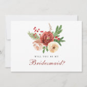 テラコッタフローラパインが私の花嫁になる 招待状 (正面)