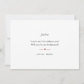 テラコッタフローラパインが私の花嫁になる 招待状 (裏面)