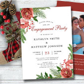 テラコッタフローラパインボー婚約パーティ 招待状