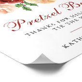 テラコッタフローラパインボー結婚ウズプレッツェルバー ポスター (角)