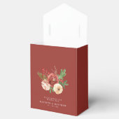 テラコッタフローラパイン結婚ブウの感謝 フェイバーボックス (オープン)