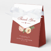 テラコッタフローラパイン結婚ブウの感謝 フェイバーボックス (正面サイド)