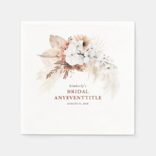 テラコッタフローラパンパスグラスアニーイベント スタンダードカクテルナプキン