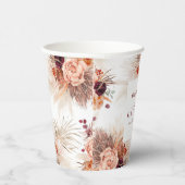 テラコッタフローラパンパスグラスエレガントエキゾチック 紙コップ (右)