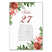 テラコッタフローラピンボー結婚フズゲスト名 テーブルナンバー (裏面)