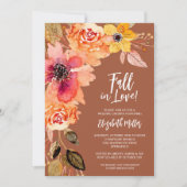 テラコッタフローラブライダルシャワー招待状 (正面)