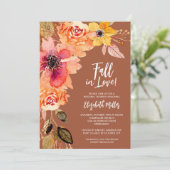 テラコッタフローラブライダルシャワー招待状 (スタンド正面)