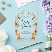 テラコッタフローラブライダルシャワー アクリル招待状 (インサイチュ (ウェディング))