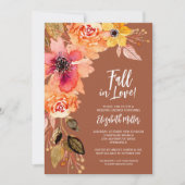 テラコッタフローラブライダルシャワー 招待状 (正面)
