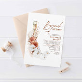テラコッタフローラブランチ&バブリーブライダルシャワー 招待状