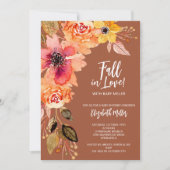 テラコッタフローラベビーシャワー 招待状 (正面)