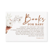 テラコッタフローラベビーベビーシャワー帳