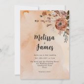 テラコッタフローラボタニカルウォーター秋 招待状 (正面)