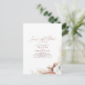 テラコッタフローラボホエキゾチック日付を保存 案内ポストカード (スタンド正面)