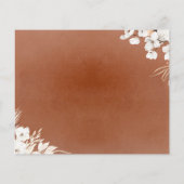 テラコッタフローラボホエレガントアドバイスカード (裏面)